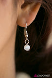 Paparazzi "All I Wanna DEW" White Necklace & Earring Set Paparazzi Jewelry