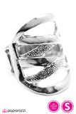 Paparazzi "All Laced Up" Silver Ring Paparazzi Jewelry