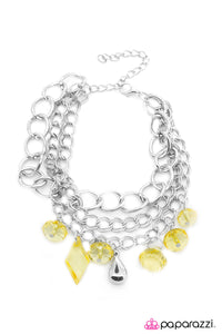 Paparazzi "All Mine" Yellow Bracelet Paparazzi Jewelry