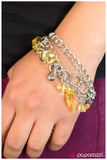 Paparazzi "All Mine" Yellow Bracelet Paparazzi Jewelry