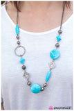 Paparazzi "All Mixed Up" Blue Necklace & Earring Set Paparazzi Jewelry