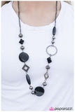 Paparazzi "All Mixed Up" Black Necklace & Earring Set Paparazzi Jewelry