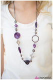 Paparazzi "All Mixed Up" Purple Necklace & Earring Set Paparazzi Jewelry