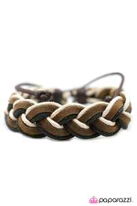 Paparazzi "All Natural" Brown Bracelet Paparazzi Jewelry