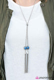 Paparazzi "All Occasion" Blue Necklace & Earring Set Paparazzi Jewelry