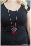Paparazzi "All Signs Point to Yes - Red" necklace Paparazzi Jewelry