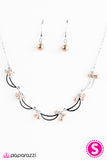 Paparazzi "All Singing, All Dancing" Brown Necklace & Earring Set Paparazzi Jewelry