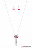 Paparazzi "All The Pretty Colors" Pink Necklace & Earring Set Paparazzi Jewelry