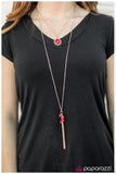 Paparazzi "All The Pretty Horses" Red Necklace & Earring Set Paparazzi Jewelry