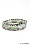 Paparazzi "All The Rage" Green Bracelet Paparazzi Jewelry