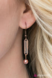 Paparazzi "All The Right Moves" Copper Necklace & Earring Set Paparazzi Jewelry