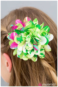 Paparazzi "Aloha" Green Hair Clip Paparazzi Jewelry