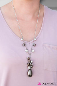 Paparazzi "Along For The Ride" Brown Necklace & Earring Set Paparazzi Jewelry