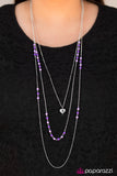 Paparazzi "A Lovely Time" Purple Necklace & Earring Set Paparazzi Jewelry