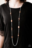 Paparazzi "Already Famous" Brown Necklace & Earring Set Paparazzi Jewelry