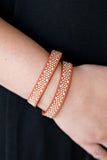 Paparazzi "Always Be SHINE" Orange Wrap Bracelet Paparazzi Jewelry