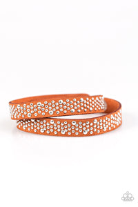 Paparazzi "Always Be SHINE" Orange Wrap Bracelet Paparazzi Jewelry