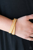 Paparazzi "Always Be SHINE" Yellow Wrap Bracelet Paparazzi Jewelry
