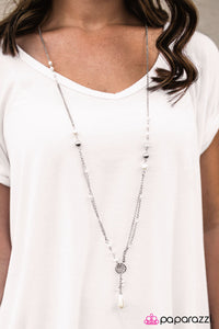 Paparazzi "Always Classy" White Necklace & Earring Set Paparazzi Jewelry