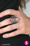 Paparazzi "Always On Point - Black" ring Paparazzi Jewelry