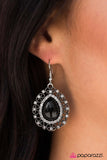 Paparazzi "Always Wear Your Crown" Black Earrings Paparazzi Jewelry