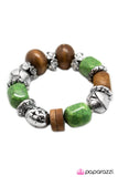 Paparazzi "Amazingly Amazon" Green Bracelet Paparazzi Jewelry