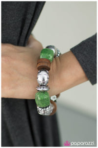 Paparazzi "Amazingly Amazon" Green Bracelet Paparazzi Jewelry