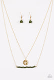 Paparazzi "Amazingly Artisan" Green Necklace & Earring Set Paparazzi Jewelry