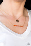 Paparazzi "Amazingly Artisan" Orange" Necklace & Earring Set Paparazzi Jewelry