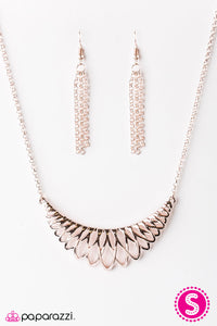 Paparazzi "Amazon Allure" Rose Gold Necklace & Earring Set Paparazzi Jewelry