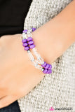 Paparazzi "A Midsummer Nights GLEAM" Purple Bracelet Paparazzi Jewelry