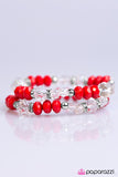 Paparazzi "A Midsummer Nights GLEAM" Red Bracelet Paparazzi Jewelry