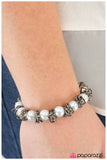 Paparazzi "A Mysterious Stranger" White Bracelet Paparazzi Jewelry