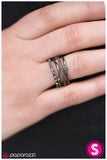 Paparazzi "A Narrow Escape" Black Ring Paparazzi Jewelry