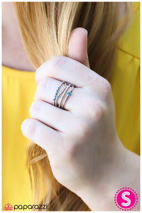 Paparazzi "A Narrow Escape" Blue Ring Paparazzi Jewelry