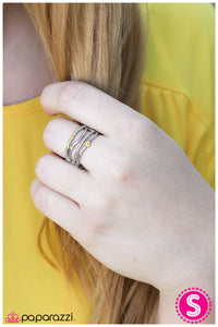 Paparazzi "A Narrow Escape" Yellow Ring Paparazzi Jewelry