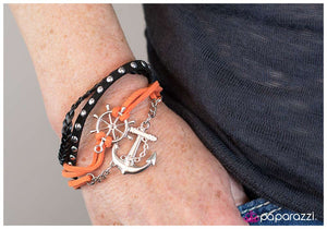 Paparazzi "Anchors Away" Orange Bracelet Paparazzi Jewelry