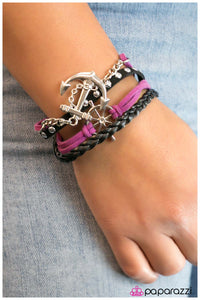 Paparazzi "Anchors Away" Purple Bracelet Paparazzi Jewelry