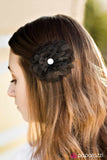 Paparazzi "...And Jill Came Tumbling After" Black Hair Clip Paparazzi Jewelry