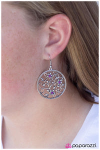 Paparazzi "An Enchanted Forest - Purple" earring Paparazzi Jewelry