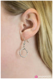 Paparazzi "A Night on The Town" Silver Necklace & Earring Set Paparazzi Jewelry