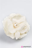 Paparazzi "An Ivory Tower" White 038XX Hair Clip Paparazzi Jewelry