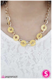 Paparazzi "An Open DISCussion" Yellow Necklace & Earring Set Paparazzi Jewelry