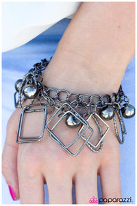 Paparazzi "Any Shape Or Form" Black Bracelet Paparazzi Jewelry