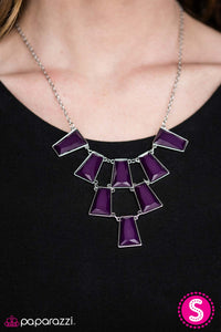 Paparazzi "Anything GALAPAGOS!" Purple Necklace & Earring Set Paparazzi Jewelry