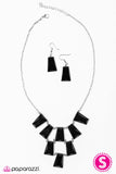 Paparazzi "Anything GALAPAGOS!" Black Necklace & Earring Set Paparazzi Jewelry