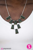 Paparazzi "Anything GALAPAGOS!" Green Necklace & Earrings Paparazzi Jewelry