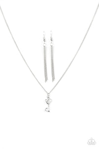 Paparazzi "Anything Is Possible" White Necklace & Earring Set Paparazzi Jewelry