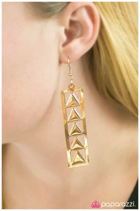 Paparazzi "A Pointed Question" Gold Earrings Paparazzi Jewelry