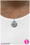 Paparazzi "A Pretty Sight" Blue Necklace & Earring Set Paparazzi Jewelry